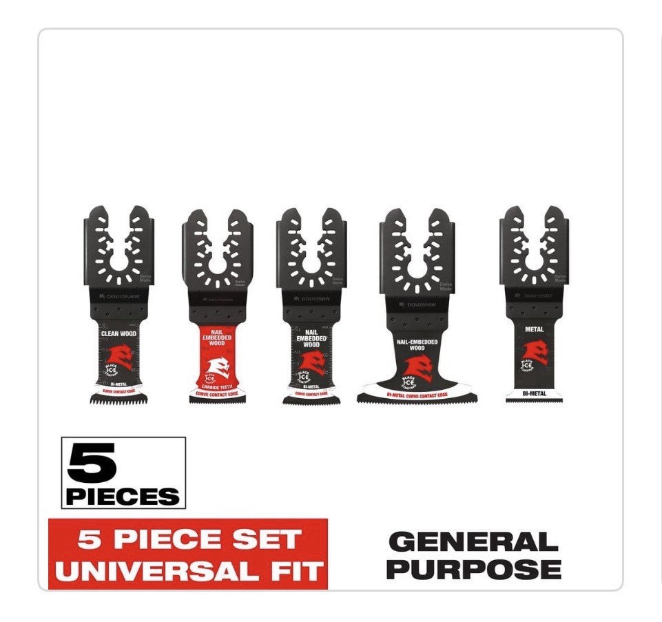New Diablo Universal Fit Wood and Metal Oscillating Blade Set (5-Piece) DOU5SPC