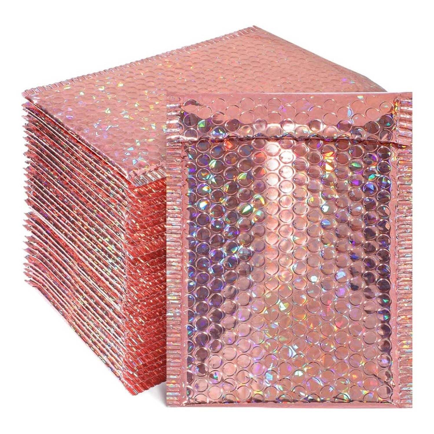 Pick 25-1000 Pack Rose Gold Bubble Envelope #0 6x10 Inch Metallic Glamour Mailer