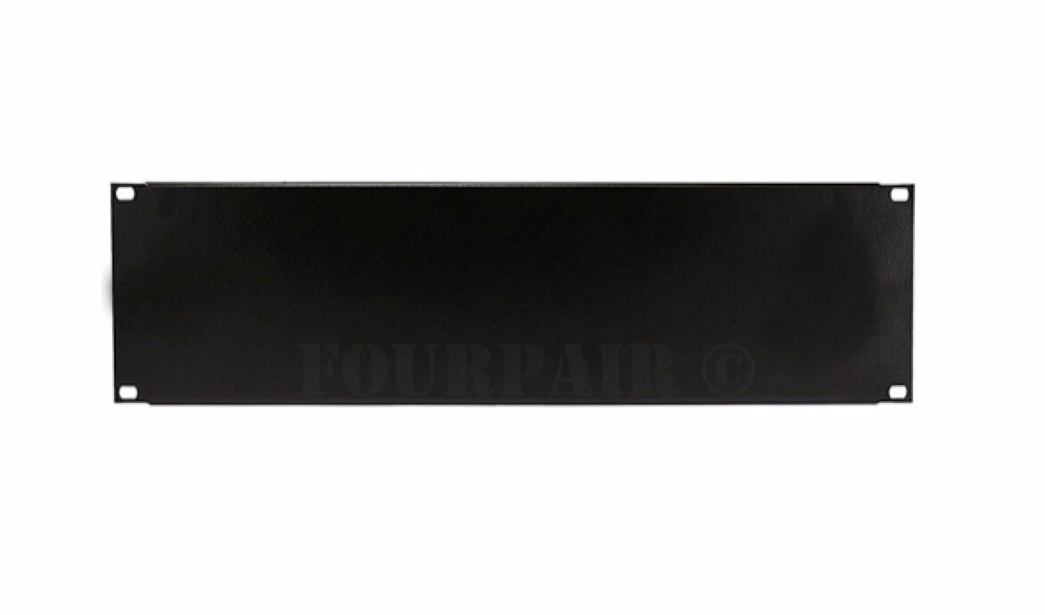 2 Pack - 3 Space 3U - 19" Blank Network IT Rack Mount Server Panel Filler Spacer