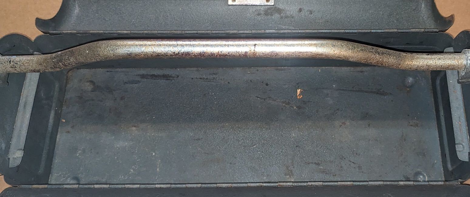 Vintage Craftsman Tool Box Lunch Box Tombstone Dome Style Metal