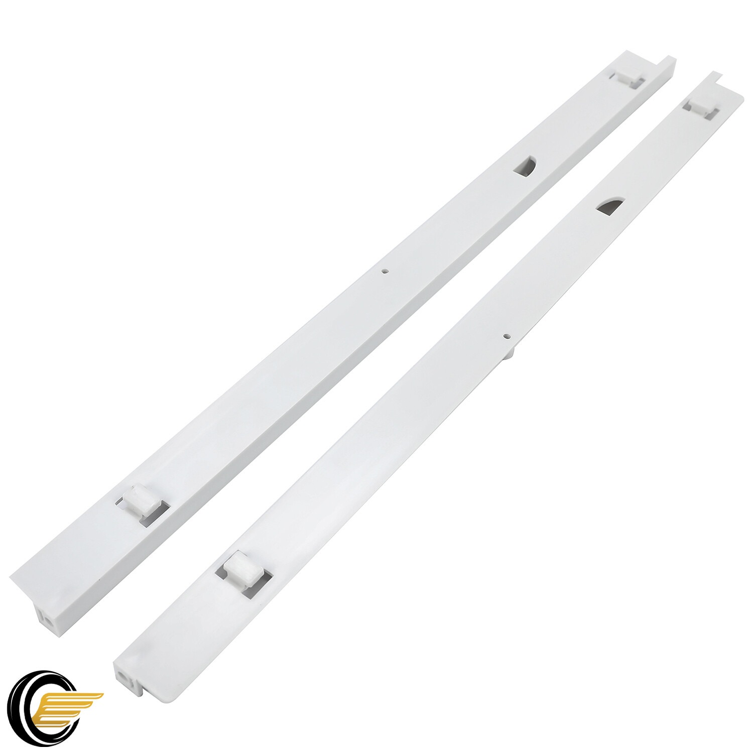 Left+Right Pan Hanger Slide Rail For Refrigerator Frigidaire 240530601 240530701