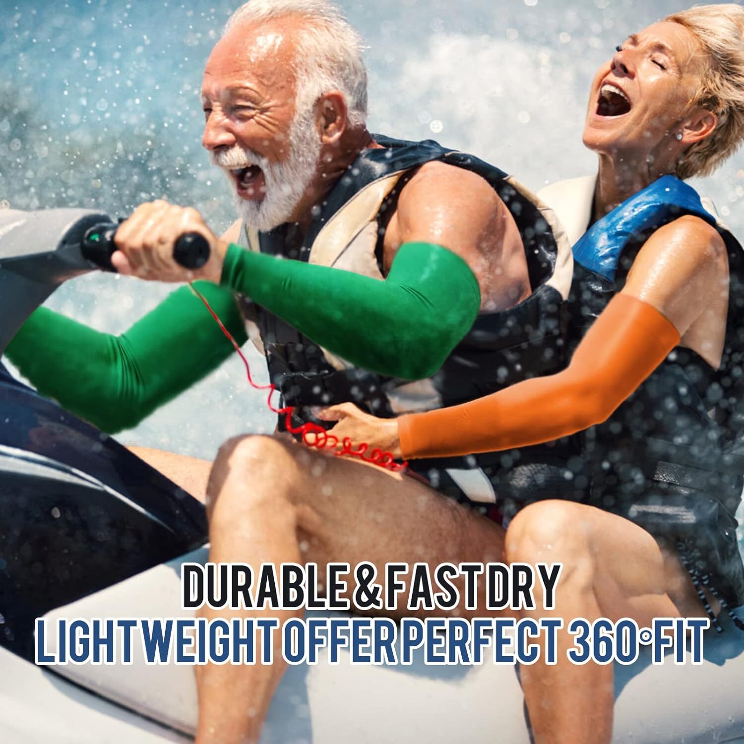 Sun Protection Arm Sleeves for Men Women Tattoo Cover Up - Cooling Sports Sleeve