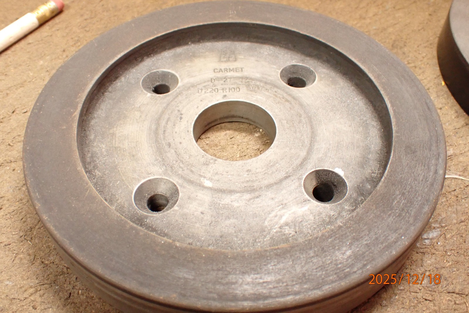 2, OLDER 6" TOOL GRINDER DIAMOND WHEELS