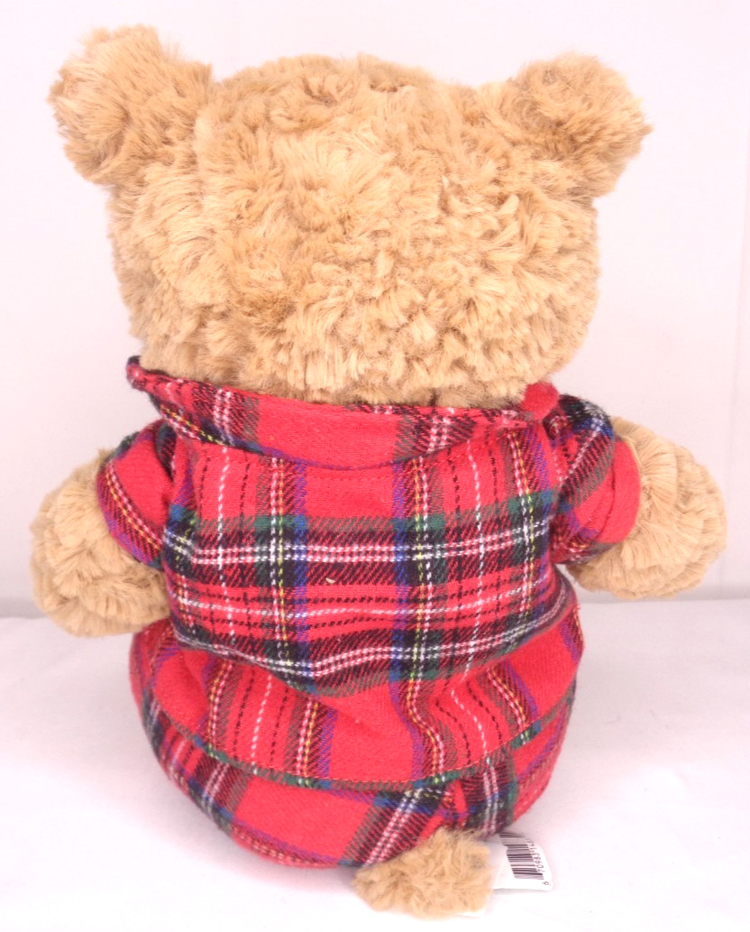 Jellycat Bedtime Bartholomew Bear Plush with Plaid Pajamas NEW NWT BARM3BED