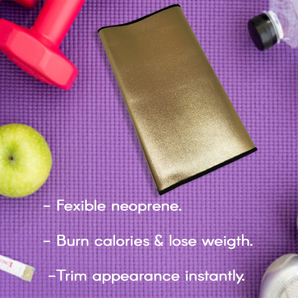 Formfit Thermal Slimmer Belt. Body Shaper. 12''. Women. One Size. Metallic Gold