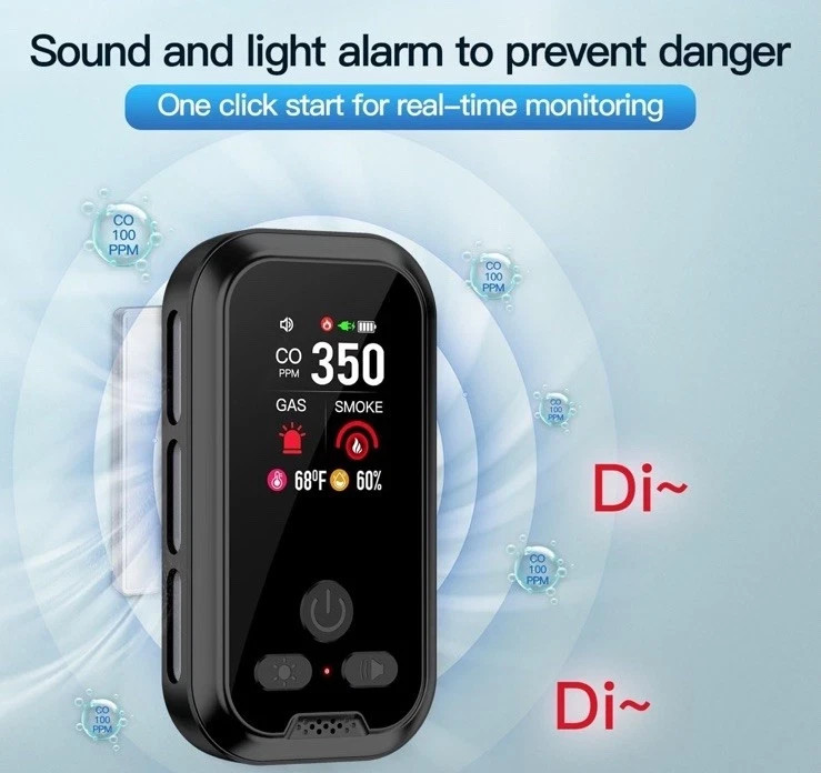 Gedsffati HD11-CG Combined Smoke Combustible Gas And Carbon Monoxide Alarm