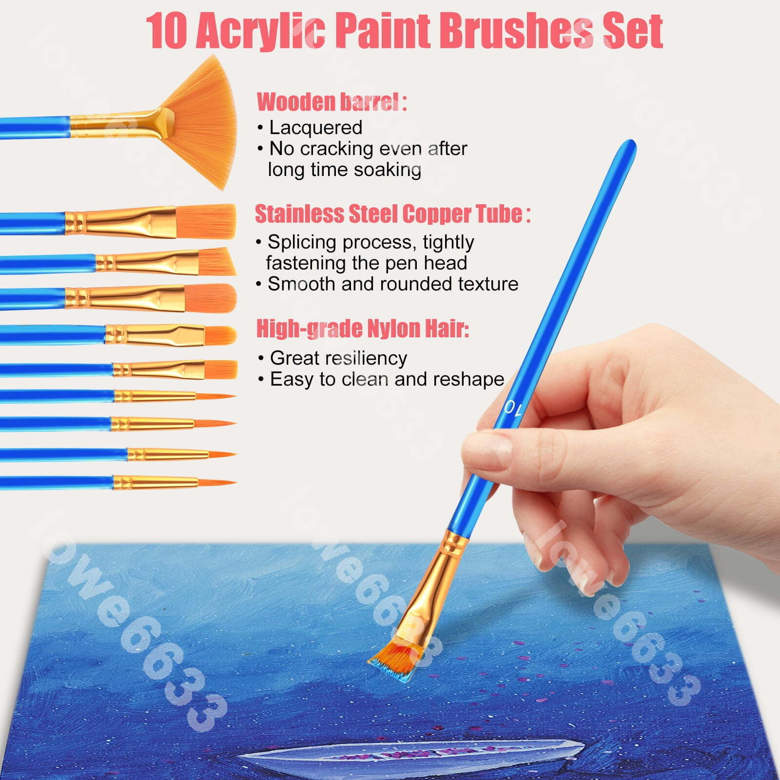 Acrylic Paint Set for Adults & Kids Art Painting Supplies Kit 28PCS Art Supplies