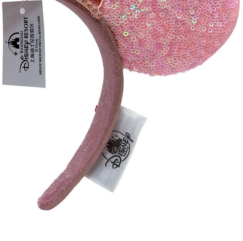 Pink Sequin Minnie Mouse Tiara Princess Headband Crown 2022 Disney Parks Ears