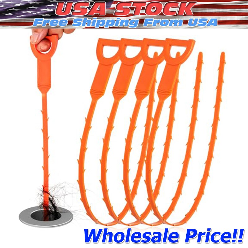 Drain Hair Catcher 20 Inch Drain Snake Shower Drain Hair Trap Clog Remover Lot