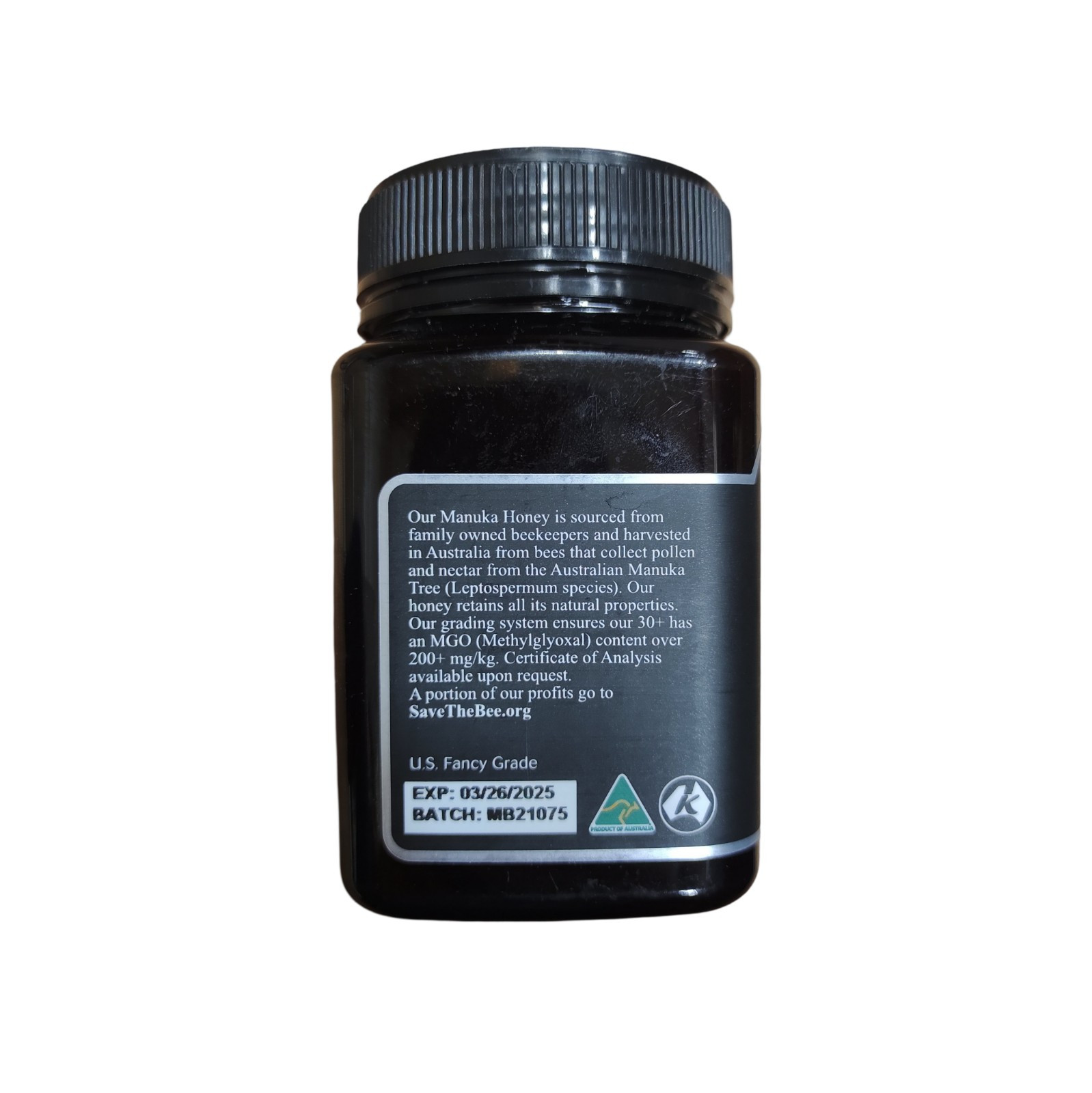 MANUKA HONEY 4 PACK MGO 200+ RAW 30+ 1.1Lb 500g Kosher Expiration 3/26/2025