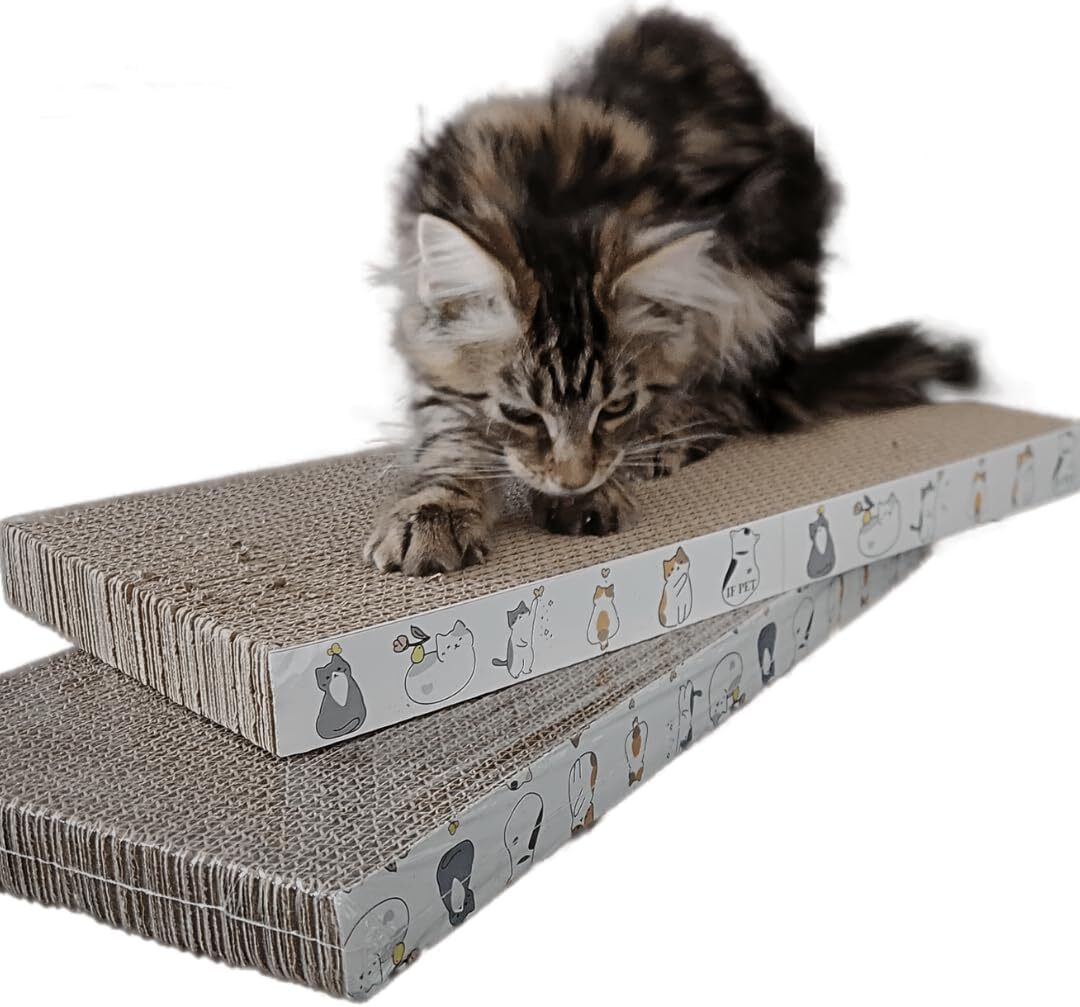 2x 5x Cat Scratch Pad Cat Scratcher Cardboard with Catnip Reversible Recyclable