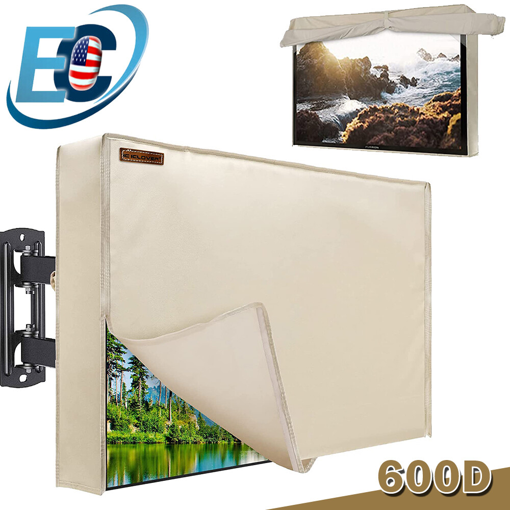 Outdoor TV Cover Fitted Waterproof Weatherproof Television Protector 30-65 inch
