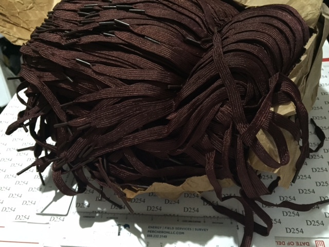 ONE Pair US ARMY WW2 date SERVICE SHOE 40 inch Laces strings Boot nos FREE SHp x