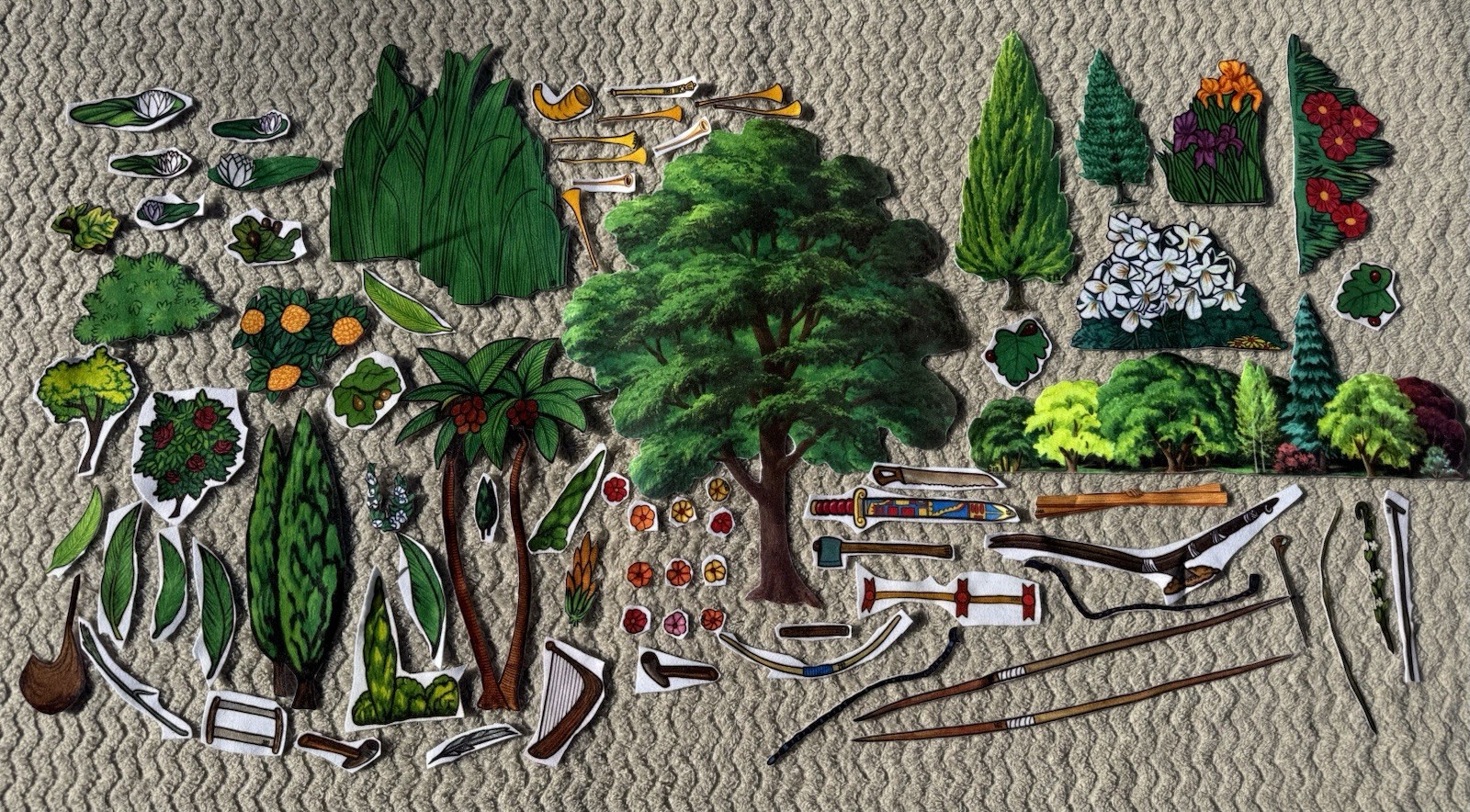 Betty Lukens Through the Bible in Felt 650+ Pieces Jesus Animals VTG