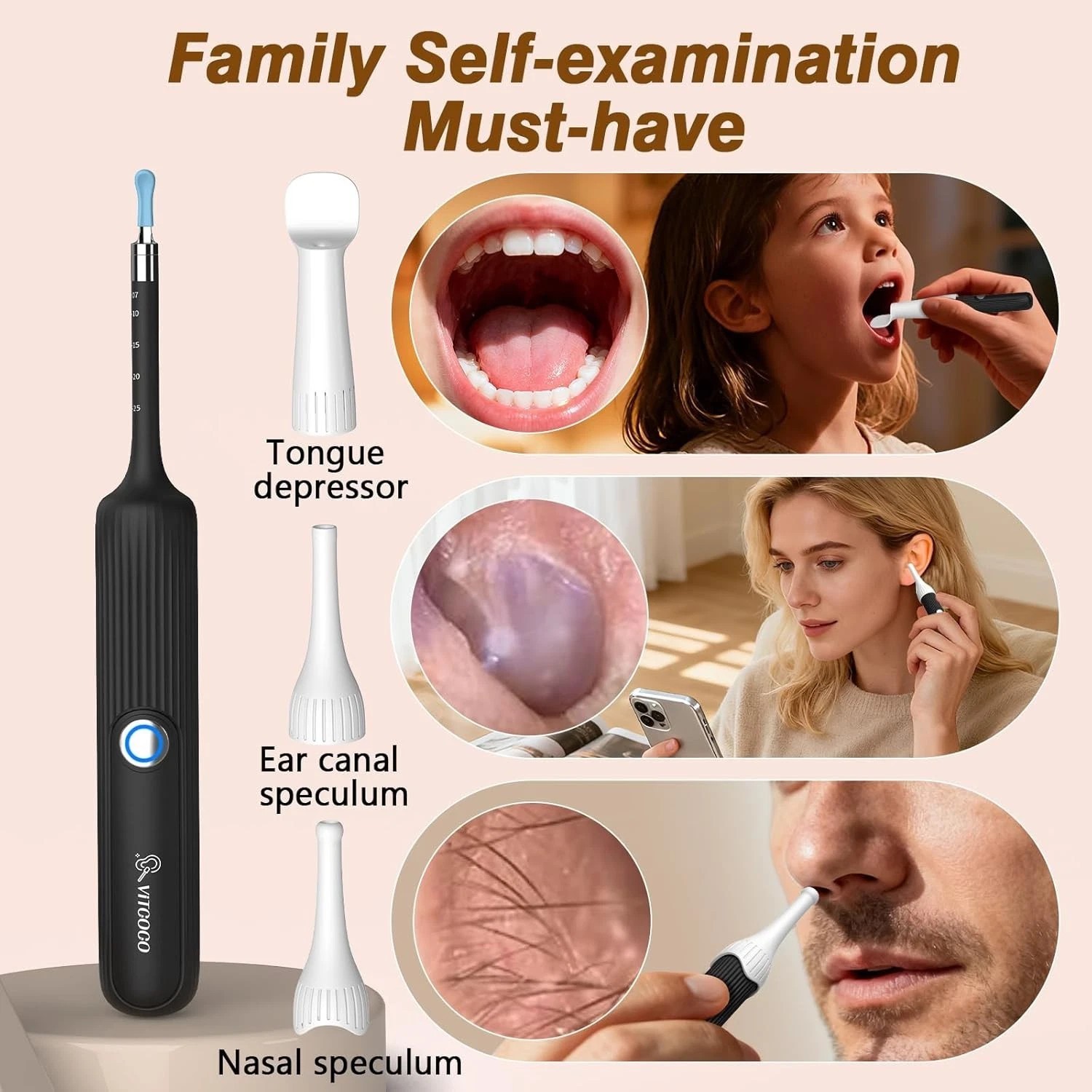 Ear Wax Removal Tool Kit With 1080P HD Otoscope Ear Wax Cleaner for Adults Kids