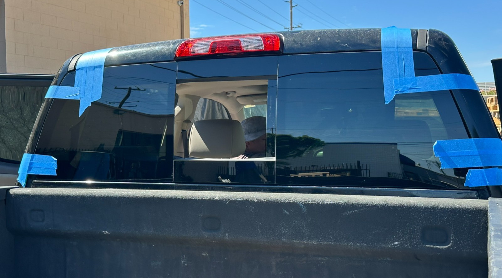 Fit 2014-2018 Chevy Silverado 1500 Back Glass POWER Slider w/Heated "No Cable"