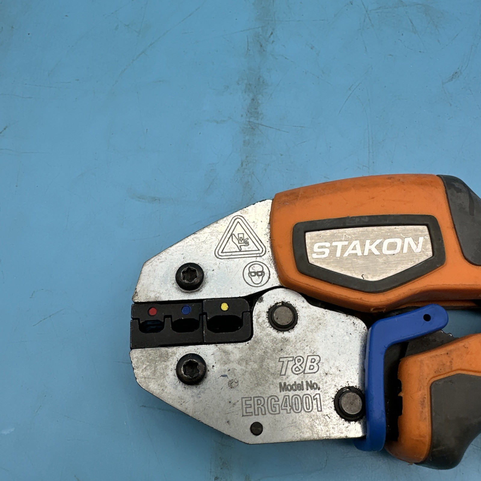 Thomas & Betts Sta-Kon ERG4001 Ratchet Crimper for RC RB RA Terminal 22-10Awg