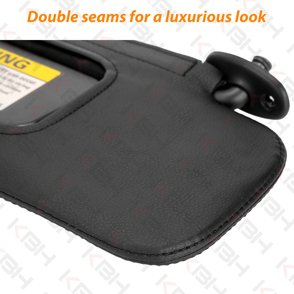 Sun Visor Replacement Cover Driver Passenger Repair For 94-04 Ford Mustang Black