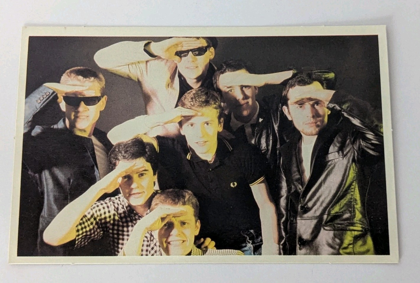 MADNESS - Vintage 1980s Band Keychain + Postcard + Pin - Lot Of 3 Pieces