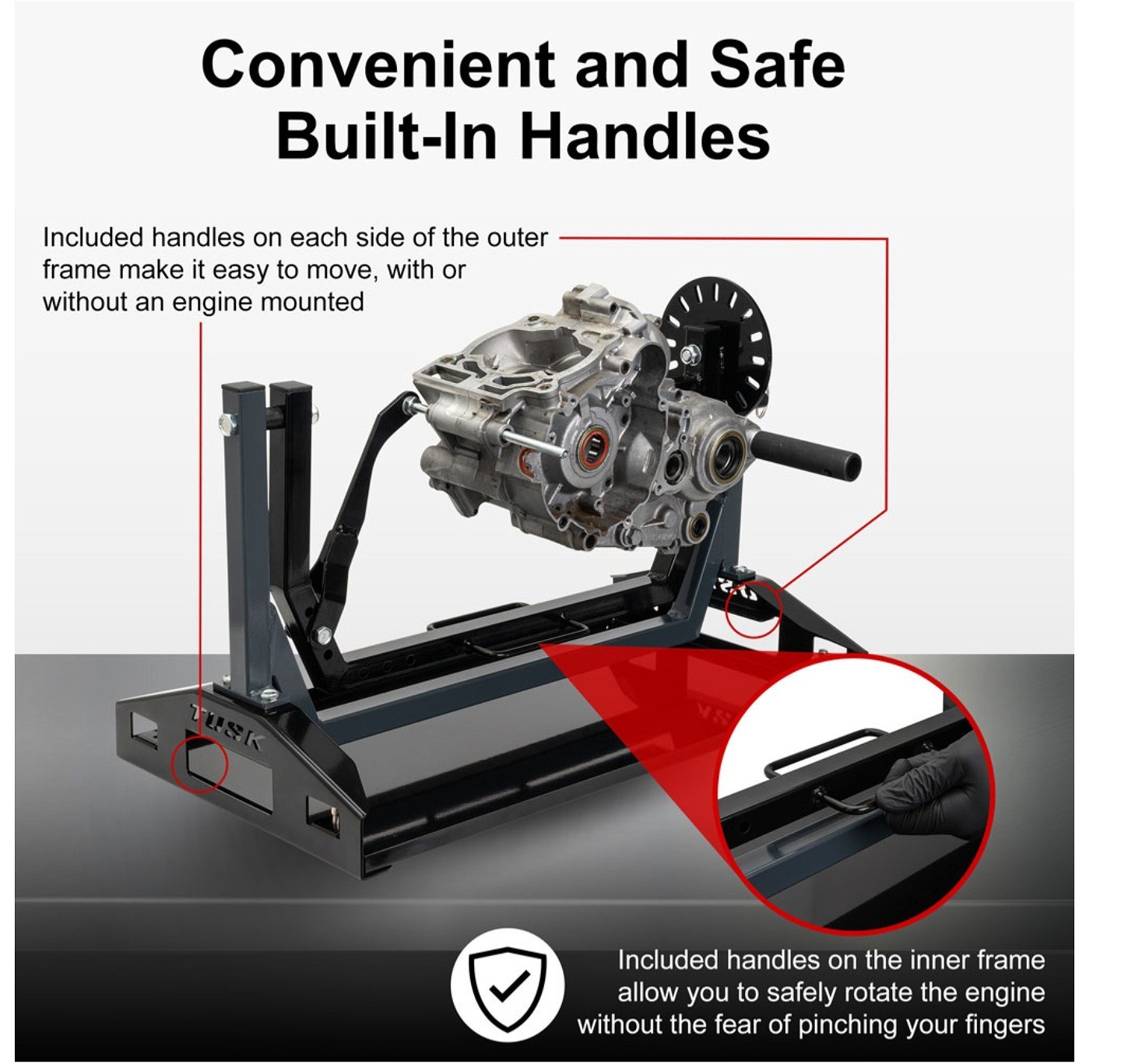 Tusk Motorcycle Engine Rebuild Rotary Stand Dirt Bike ATV Motocross Rotating