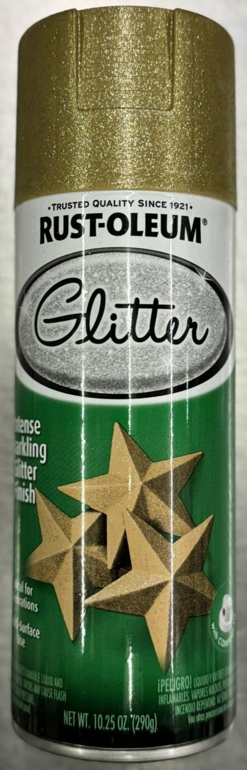 Rust-Oleum Gold Glitter Spray Paint - Multi-Surface - 10.25-ounce Can - Gold