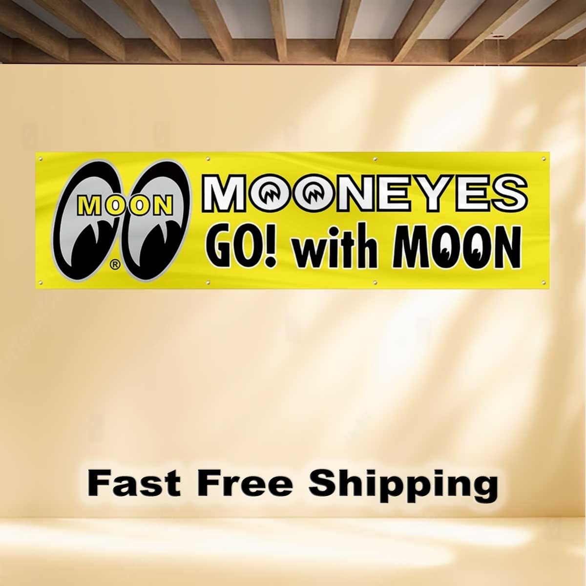 MOONEYES 2'X8' BANNER FLAG