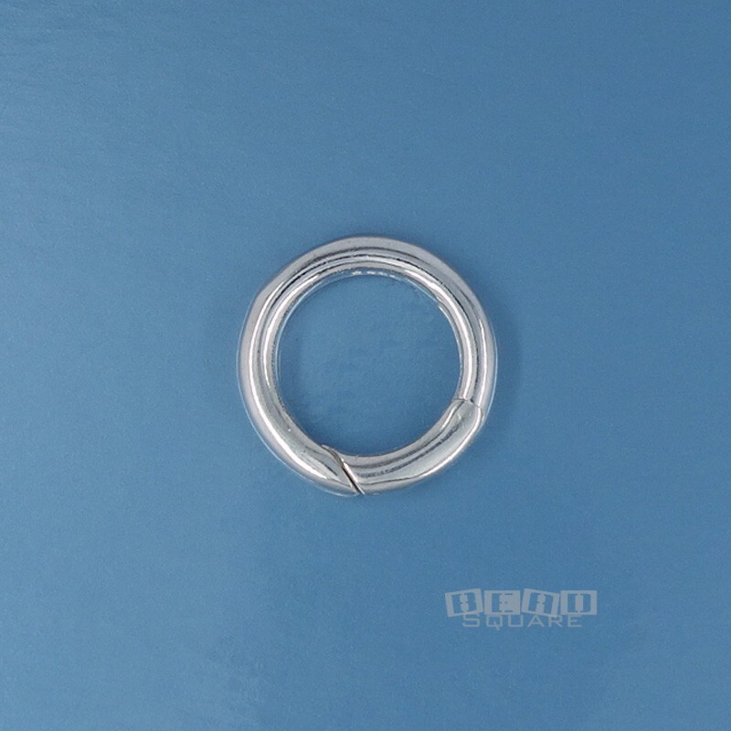 Sterling Silver Round Donut Ring Link Connector Clasp 13mm (13.4mm/0.53") #44058