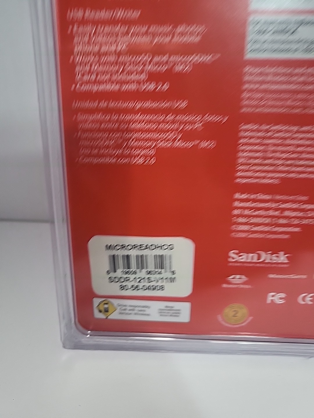 SanDisk MobileMate Micro Memory Card Reader Verizon SDDR-121S-V11M Mobile Phone