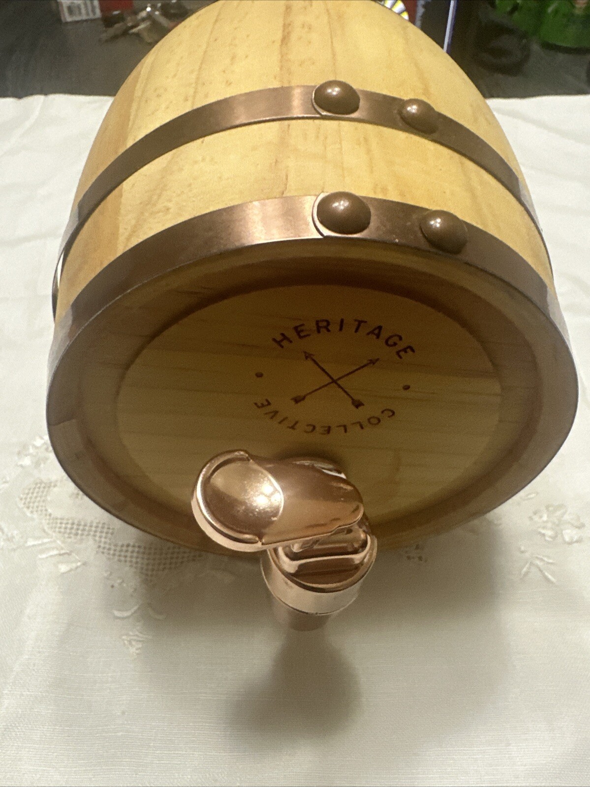 Mini Whiskey Barrel Wooden Replica Heritage Collective Dispensing Mini Keg 27 oz