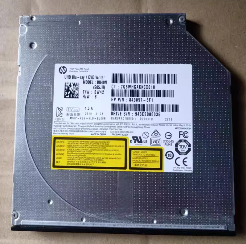 BU40N 9.5mm SATA Blu-ray DVD Writer - 4K Playback, for Laptop PC Internal Drive