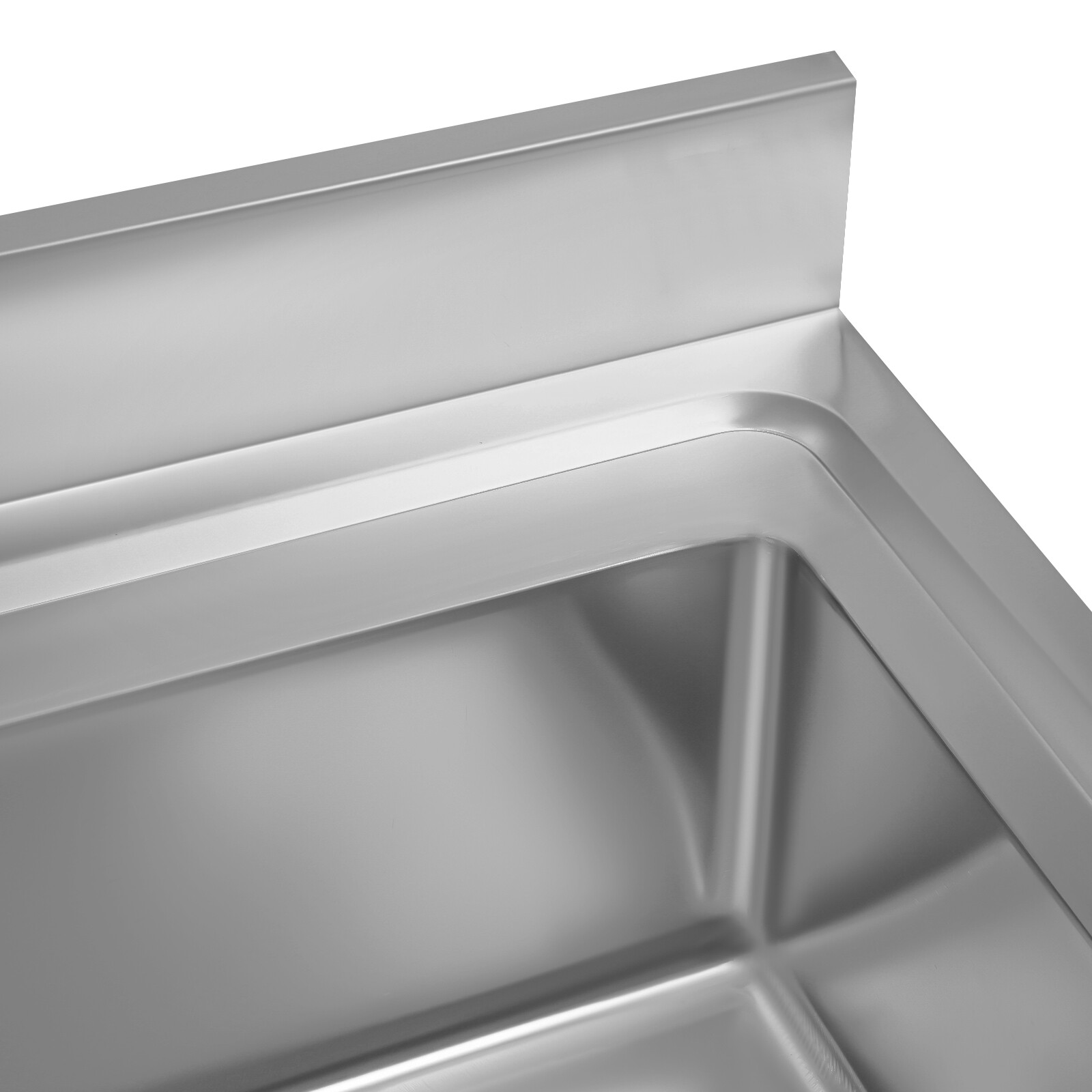 Stainless Steel Utility Sink with Faucet - Large Capacity & Adjustable Feet