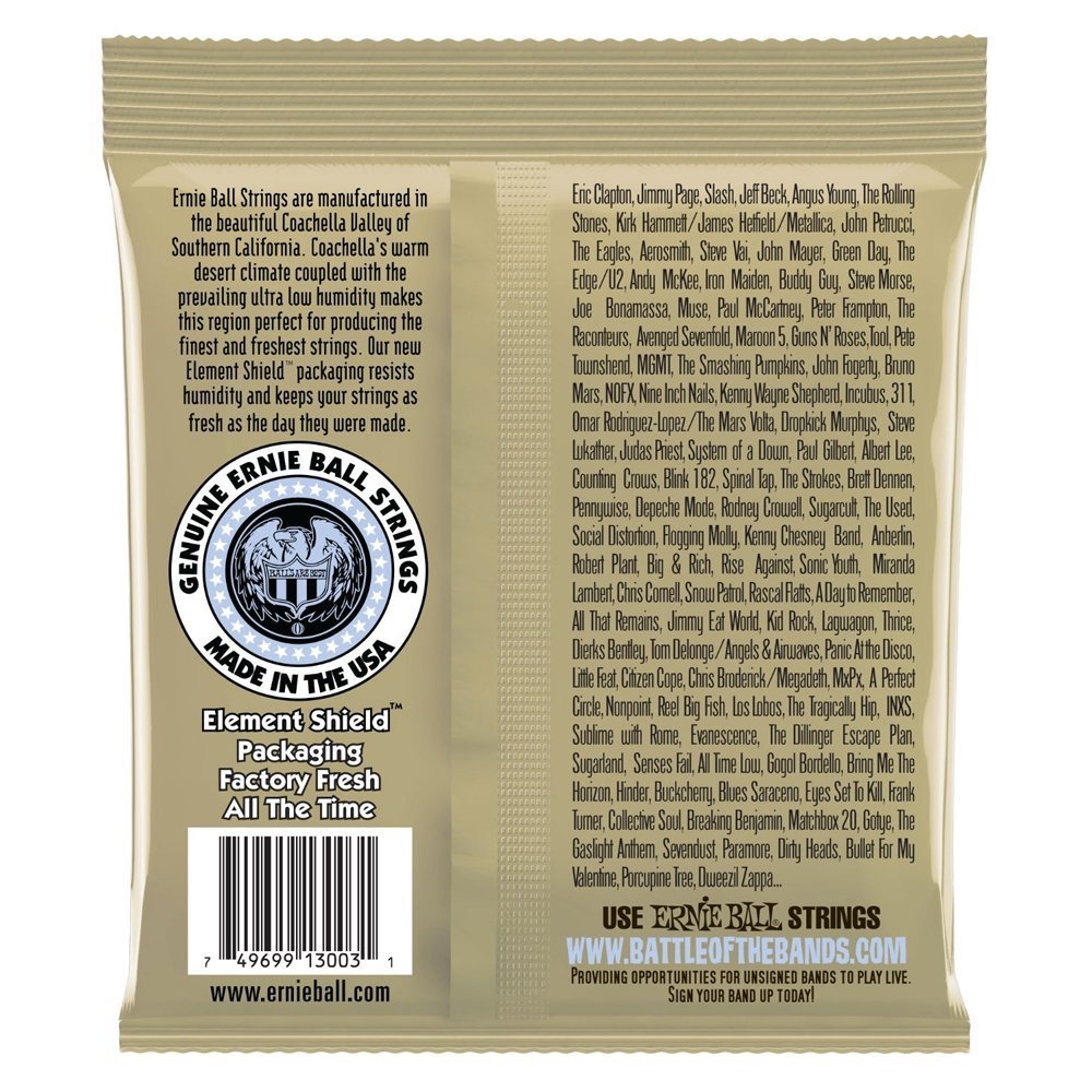 3 SETS ERNIE BALL 2003 EARTHWOOD MED LIGHT ACOUSTIC GUITAR STRINGS 12-54 (3PACK)