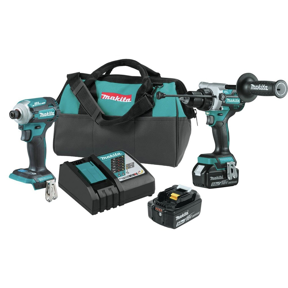 Makita XT288T-R 18V LXT Hammer Drill & Impact Driver 5 Ah Certified Refurbished