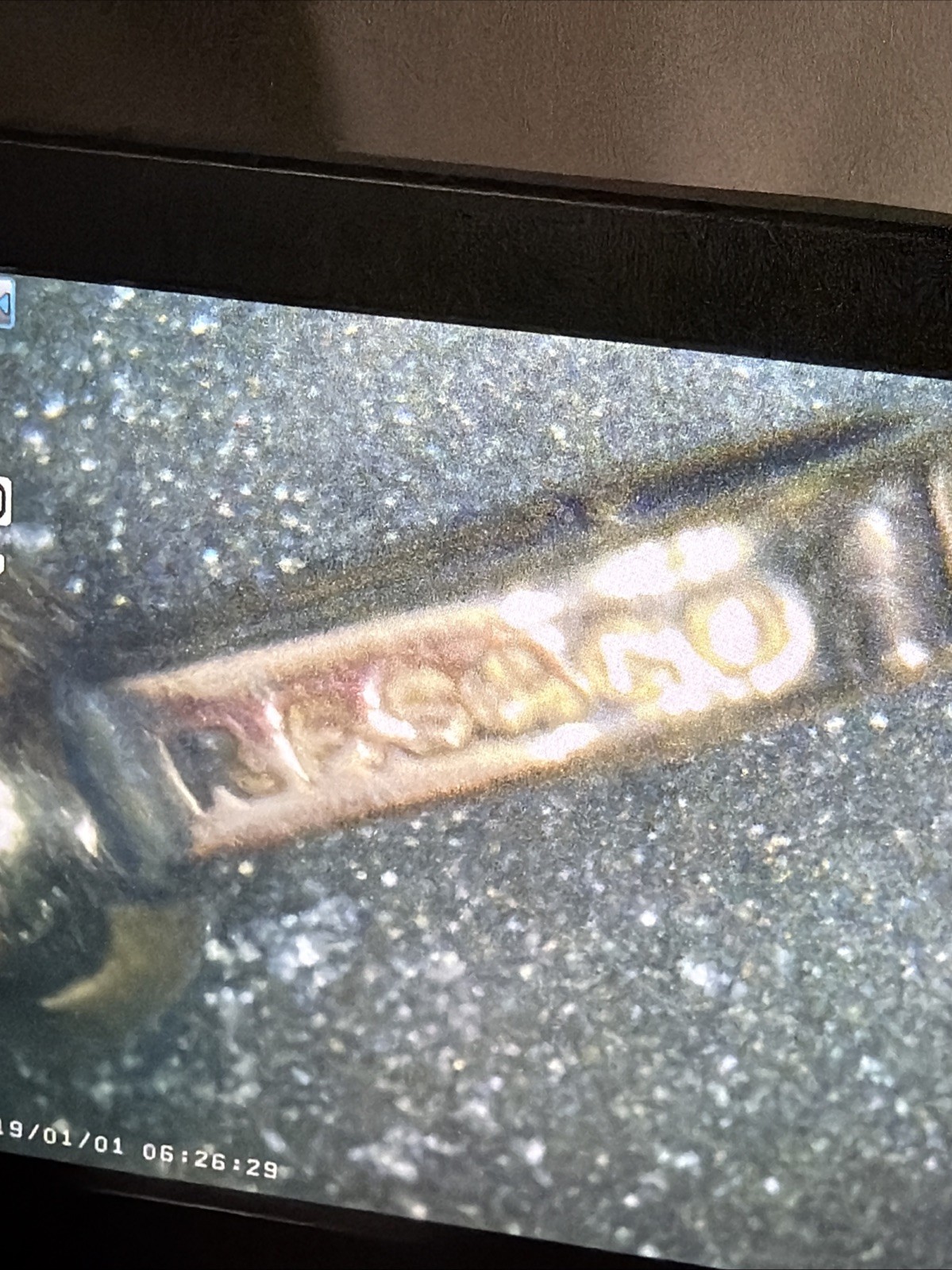 Victorian RFS Gold Tone Rope Link Watch Slider Chain Old Carnelian Fob 14k Tbar