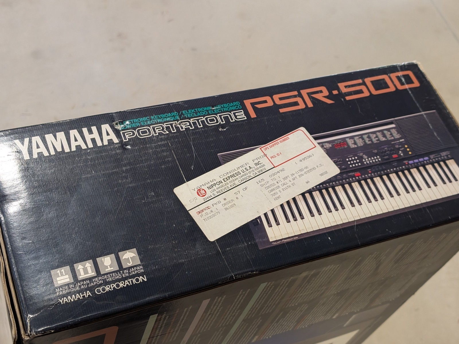 NOS Vintage 1991 Yamaha PSR-500 Portatone Electronic Keyboard Synthesizer
