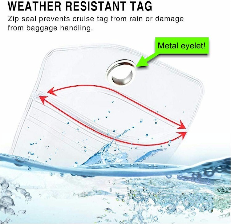 *WHOLESALE!* 120X! REUSABLE Cruise Luggage Tag/eTag Holder *60 Narrow & 60 Wide*