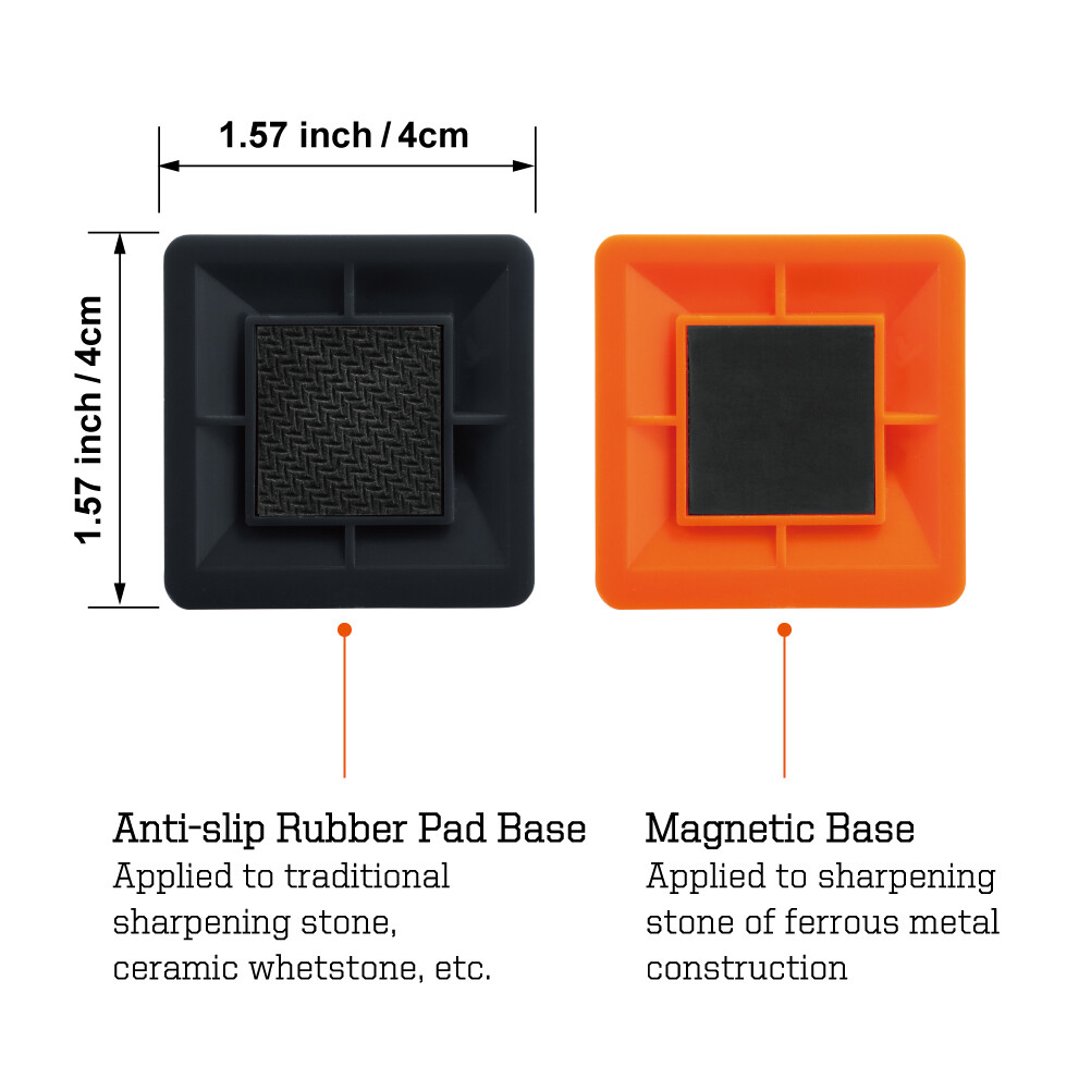 2X Knife Honing Angle Guide for Whetstone Sharpening Stone Guide(4 Fixed Angles)
