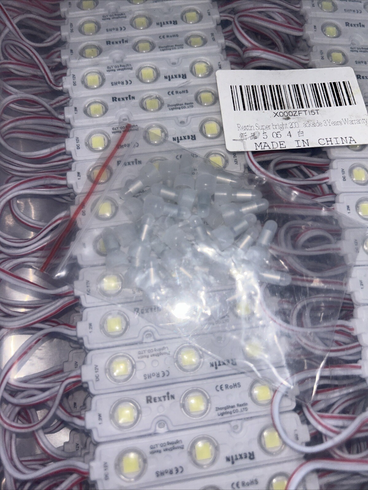 Rextin Super Bright 3 LED Module White Waterproof 200pcs