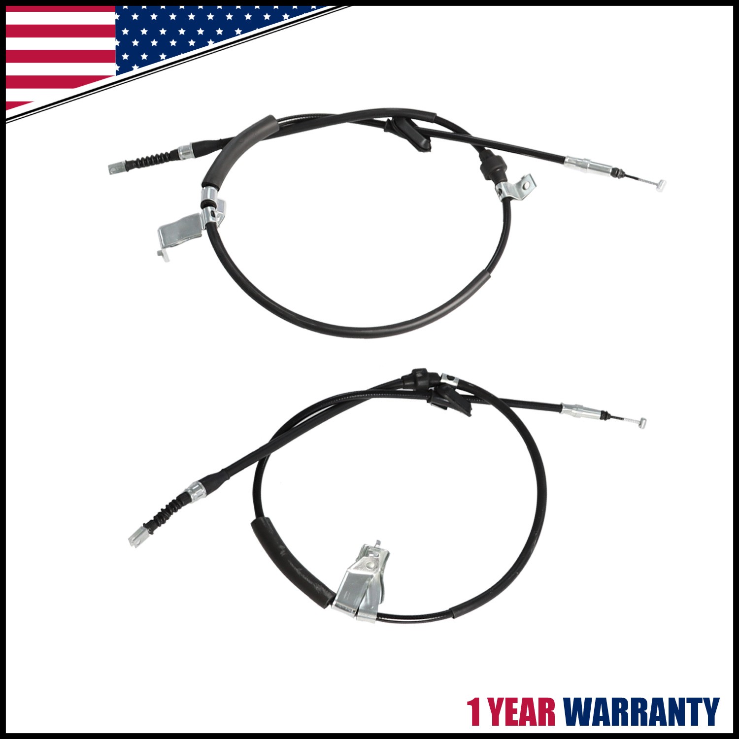 For HONDA 99-00 CIVIC Si 94-98 Acura Integra Parking Hand Brake Cable Set 2pcs