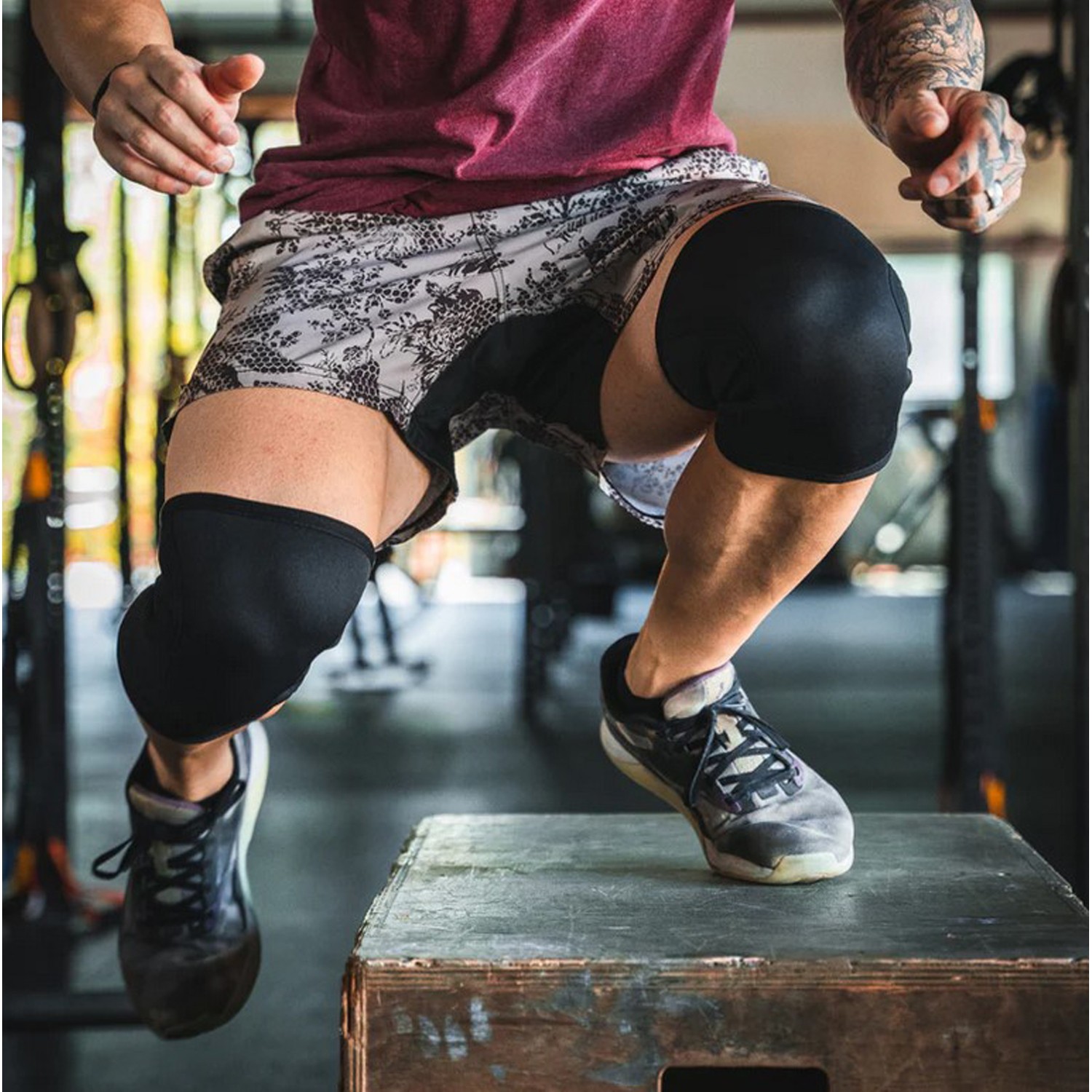 7mm Neoprene Knee compression Sleeves for recovery Knee Joint Compression Pair