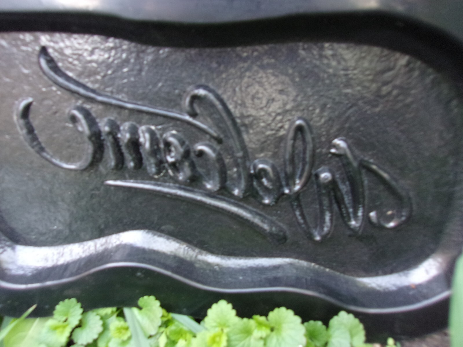 Welcome mold plaster concrete cement reusable casting mould 11" x 5" x 3/4"