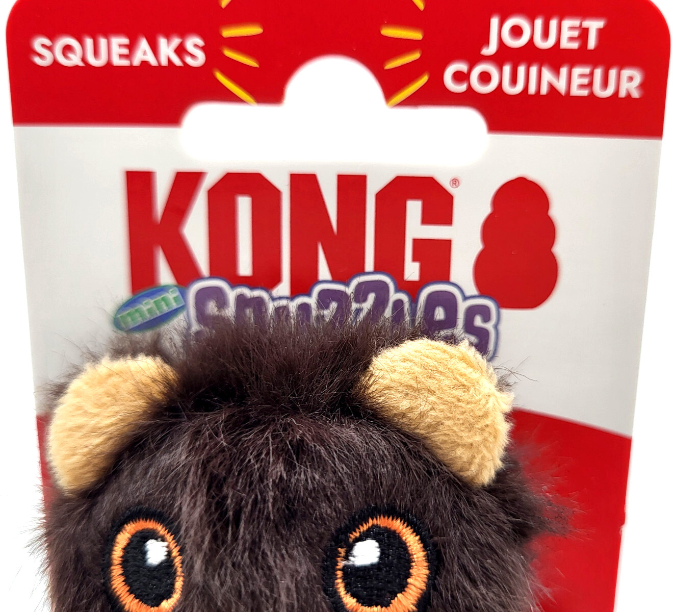 KONG Snuzzles Mini Otter XS Squeaky Comfort Toss & Play Dog Toy 4.75"