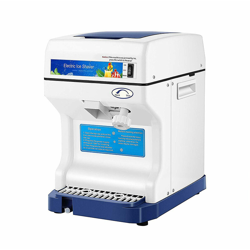 Electric Ice Crusher Shaver Shaving Snow Cone Maker Machine 265lbs/hr Commercia