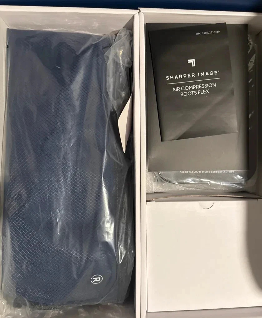 Sharper Image Air Compression Boots FLEX Leg Recovery System, SMALL/MEDIUM NEW