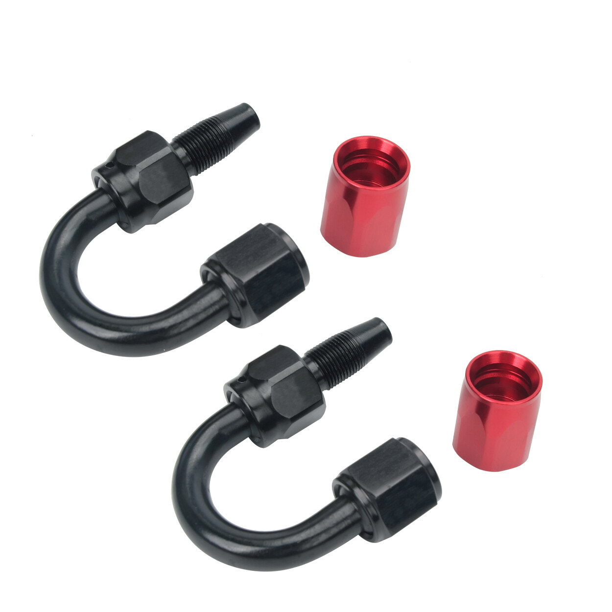 Fuel Line Kit Braided Nylon Fuel Hose 4AN 6AN 8AN 10AN CPE 10FT 20FT Black Red