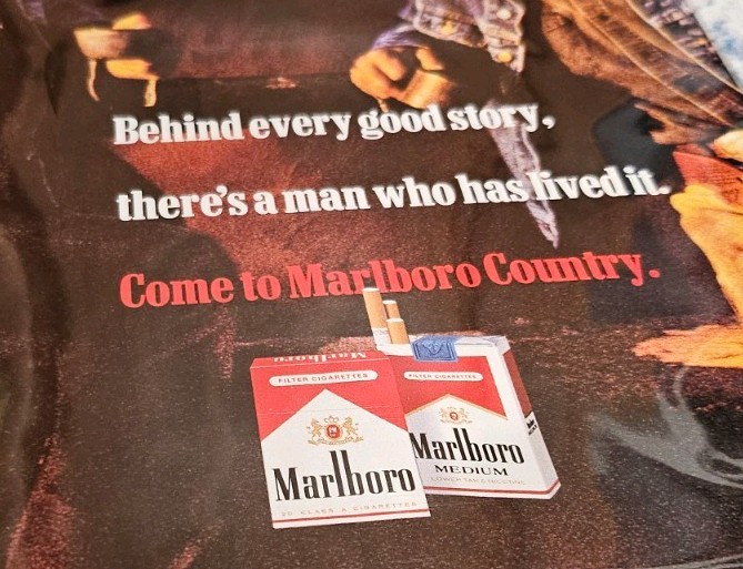 1994 Marlboro Magazine Print Ad Marlboro Country Cowboy Vintage Horse 8x10