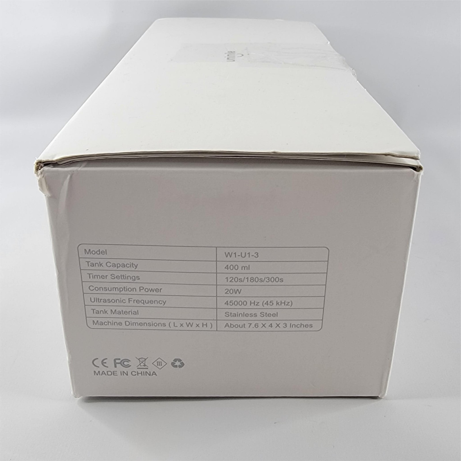 Umimile W1-U1-3 Ultrasonic Cleaner Compact Portable Jewelry Eyeglasses Watch