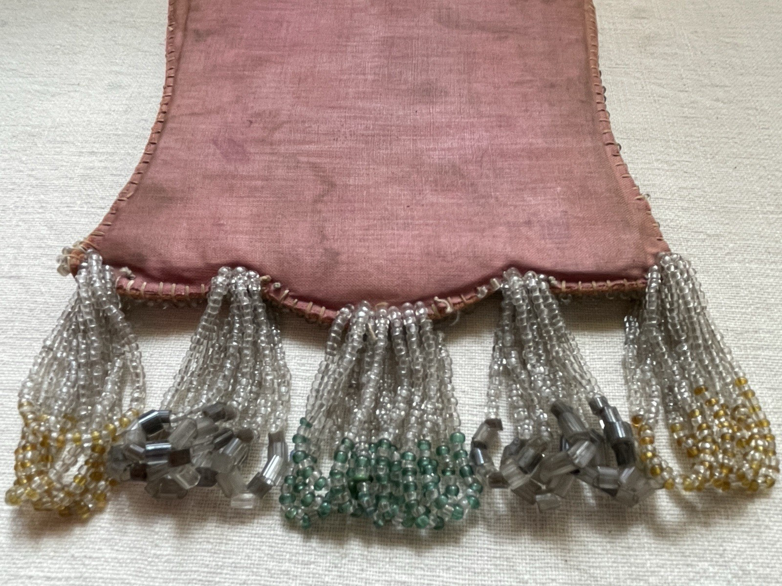 Antique 1906 Native American Beaded Picture Frame