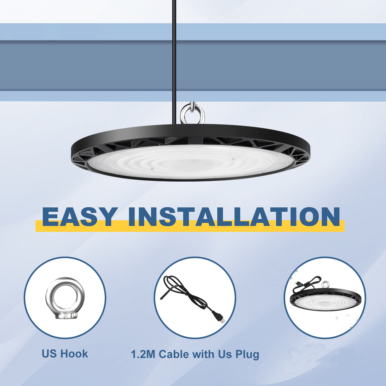 20 Pack Led UFO High Bay Light 100W Warehouse Factory Commercial Industrial Shop