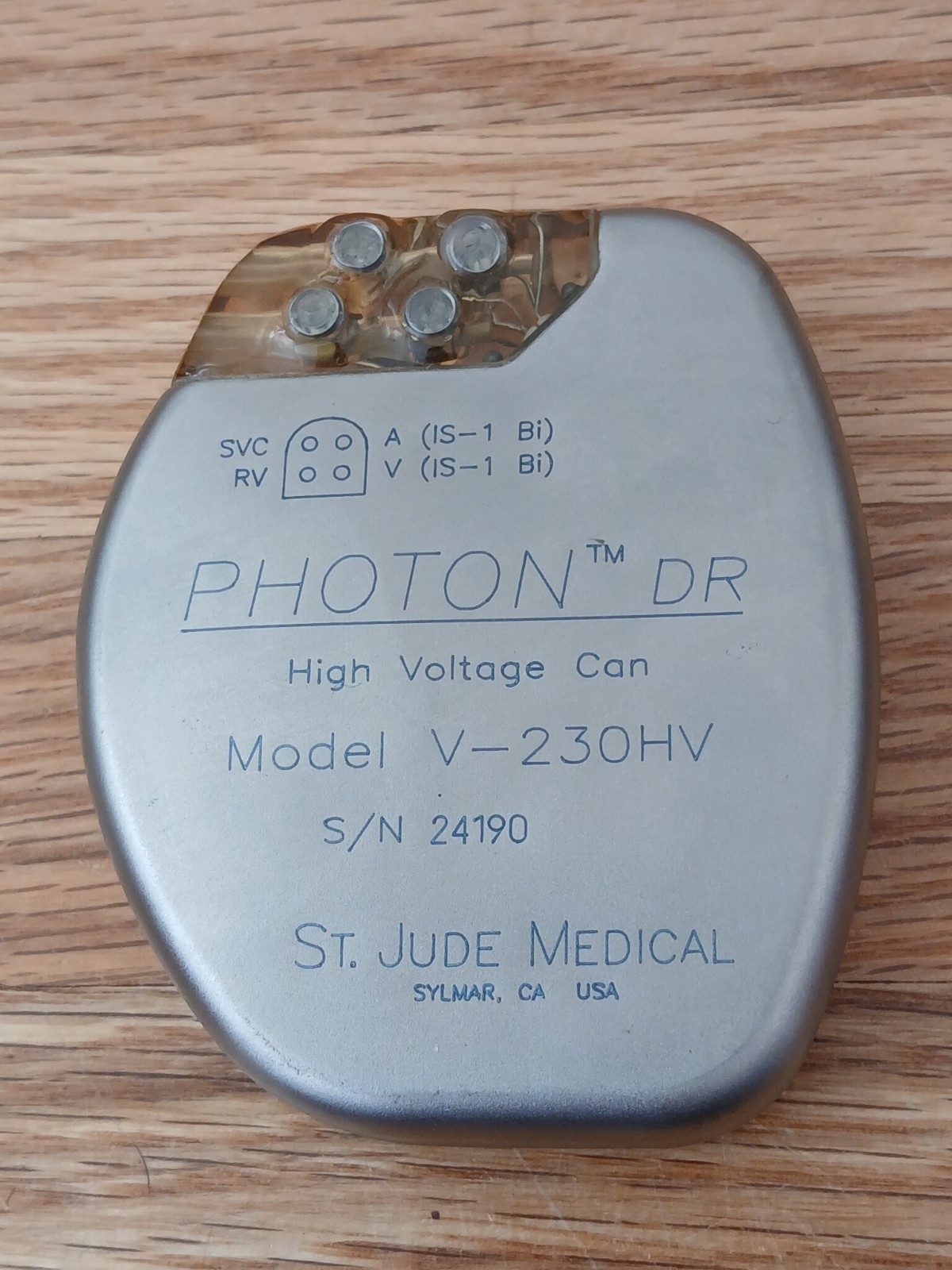 St. Jude Photon DR Pacemaker Demo Sample Model V-230HV Not For Human Use READ